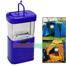 Blue 11 LED Bivouac FlashLight Camping Light Lantern  