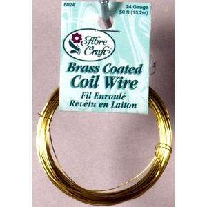 24 Ga. Brass Floral Wire Coil Arts, Crafts & Sewing