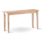 International Concepts OT 9S Shaker Sofa Table, Unfinished