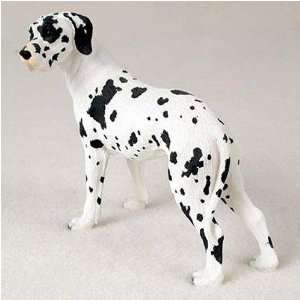  Great Dane, Harlequin, Uncropped Original Dog Figurine 