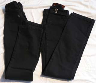 Womans Brazil RoXX Stretch Jeans Comfortable Solid Plain Black 