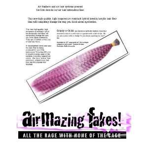 SALE   AirMazing Fakes, 10 Hot Pink Synthetic Grizzly Feather Hair 
