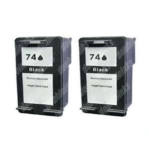  Double Pack Remanufactured HP 74 Black CB335WN Office 