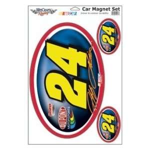  Jeff Gordon #24 Car Magnet Set