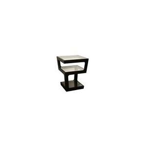  Clara Black Modern Tall 3 Tiered End Table: Home & Kitchen