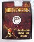 PIRATES OF THE CARIBBEAN JACK SPARROW BUTTON RING NEW