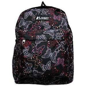    Everest Butterfly Design Mid Size Backpack 
