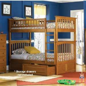  Atlantic Furniture Columbia Twin Bunk Bed Toys & Games
