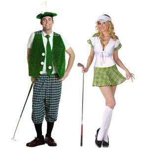  Golfer Couples Costume   Male Large & Female Small/Medium 