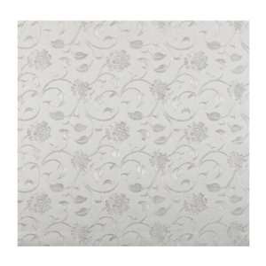   Wallcoverings Opulence Floral Swirl Wallpaper, Off White/Light Grey
