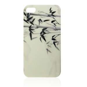   Leaves Decor IMD Hard Plastic Smooth Back Cover for iPhone 4 4G 4S