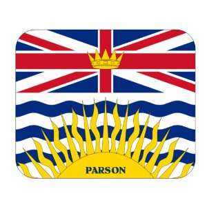  Canadian Province   British Columbia, Parson Mouse Pad 