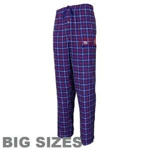 New York Giants Royal Blue Gameplay Big Sizes Flannel Pants:  