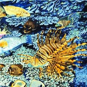   Michael Miller fabric with fish in the ocean reef