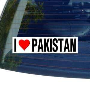  I Love Heart PAKISTAN   Window Bumper Sticker Automotive