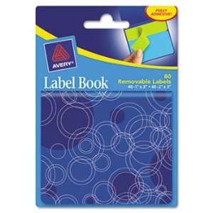  Avery 22067   Removable Label Pad Books, 1 x 3 Green & 2 x 