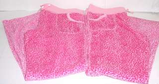 Lot (2) Pair Girls Fleece Lounge Pants, XL, Pink   NEW  