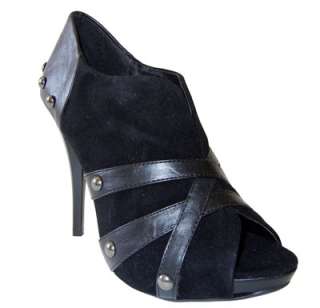 Chic Peep Toe Faux Suede Hidden Platform Ankle Booties. Contact pu 