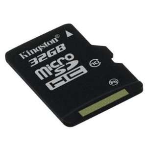  Selected 32GB microSDHC Class 10 Flash By Kingston 