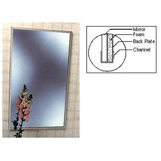   Stainless Steel 16 x 24 Standard Channel Framed Mirror 