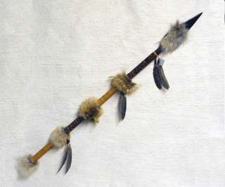 Native American Metal Tip Coyote Spear / Lance  