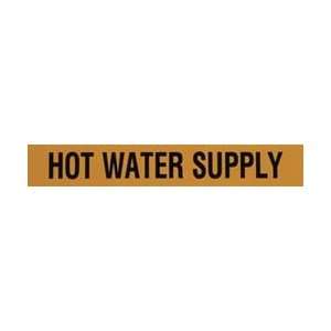  Made in USA Hot Water Supply Ylw 1 2.5 Pres/sen Pipe Markr 
