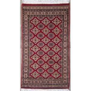   3x5 Rug  An Authentic Hand Knotted Bokhara Jaldar Rug