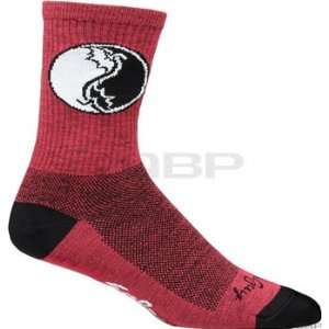  Salsa Ping/Pang Socks 6 cuff Red