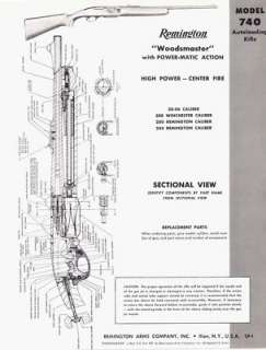 1962 Remington Woodsmaster Shotgun instruction  
