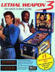 Lethal Weapon 3 pinball eprom rom upgrade set  