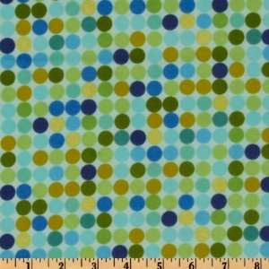  44 Wide Urban Flannel Dots Blue Fabric By The Yard Arts 