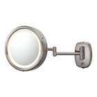 Aptations 903AC 5X Single Sided Lighted Wall Mirror   Plug In   Vhrome 