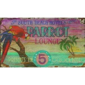  Parrot Lounge Vintage Sign