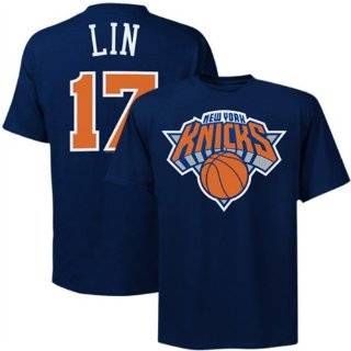 Jeremy Lin New York Knicks Royal Blue Jersey Name and Number T Shirt