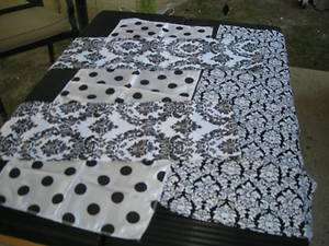 Black and White Wedding TABLE RUNNERS Lot  