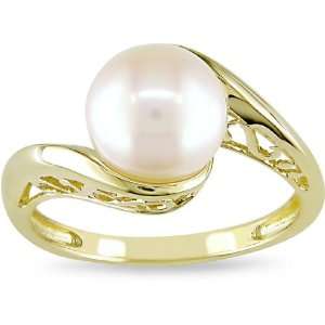  10k Yellow Gold Cultured Freshwater Pearl Ring Jewelry