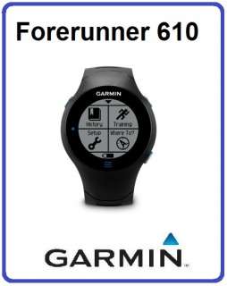 Garmin Forerunner 610 GPS Receiver USB Sport Watch TOUCHSCREEN 
