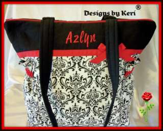 Designs by Keri Madison Damask sweet Duffle diaper bag  