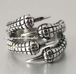 Cool Dragon Claw 316L Stainless Steel Men`s Ring X025  