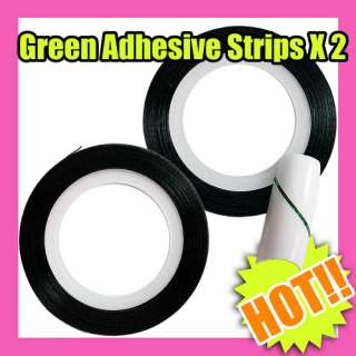 green nail art strip striping tape tool design S077  