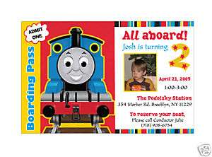Personalized Thomas the train Invitation (digital file)  