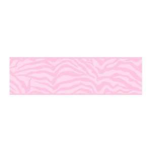   Girly Glam Zebra Pre Pasted Wallpaper Border, Pink