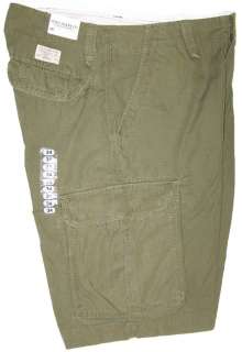 Polo Jeans Mens RipStop Cargo Shorts Army Green NWT  