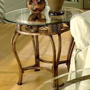  Scottsdale Side End Table With Glass Top