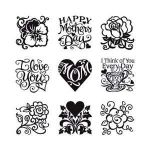   Inchie Clear Stamps Mothers Day; 2 Items/Order Arts, Crafts & Sewing