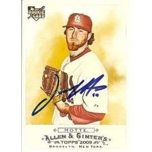   Jason Motte Signed Cardinals 2009 Allen & Ginter Card 