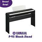 yamaha l 85 black electric digital keyboard piano stand for