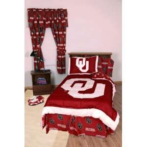   Oklahoma Sooners Bed in a Bag   With Team Colored Sheets Sports