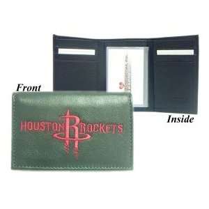   Houston Rockets Embroidered Leather Tri Fold Wallet