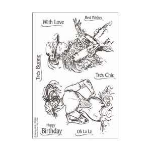 All About Her Clear Acrylic Stamps   Moulin Divas Tres Chic Moulin 